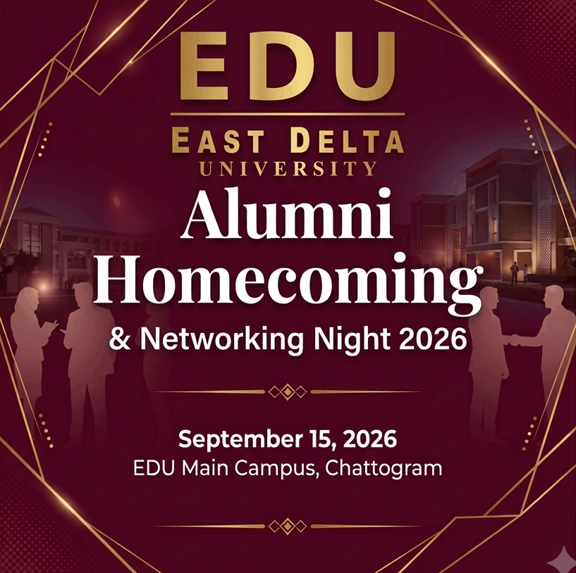 East Delta University Alumni Homecoming 2026 event poster